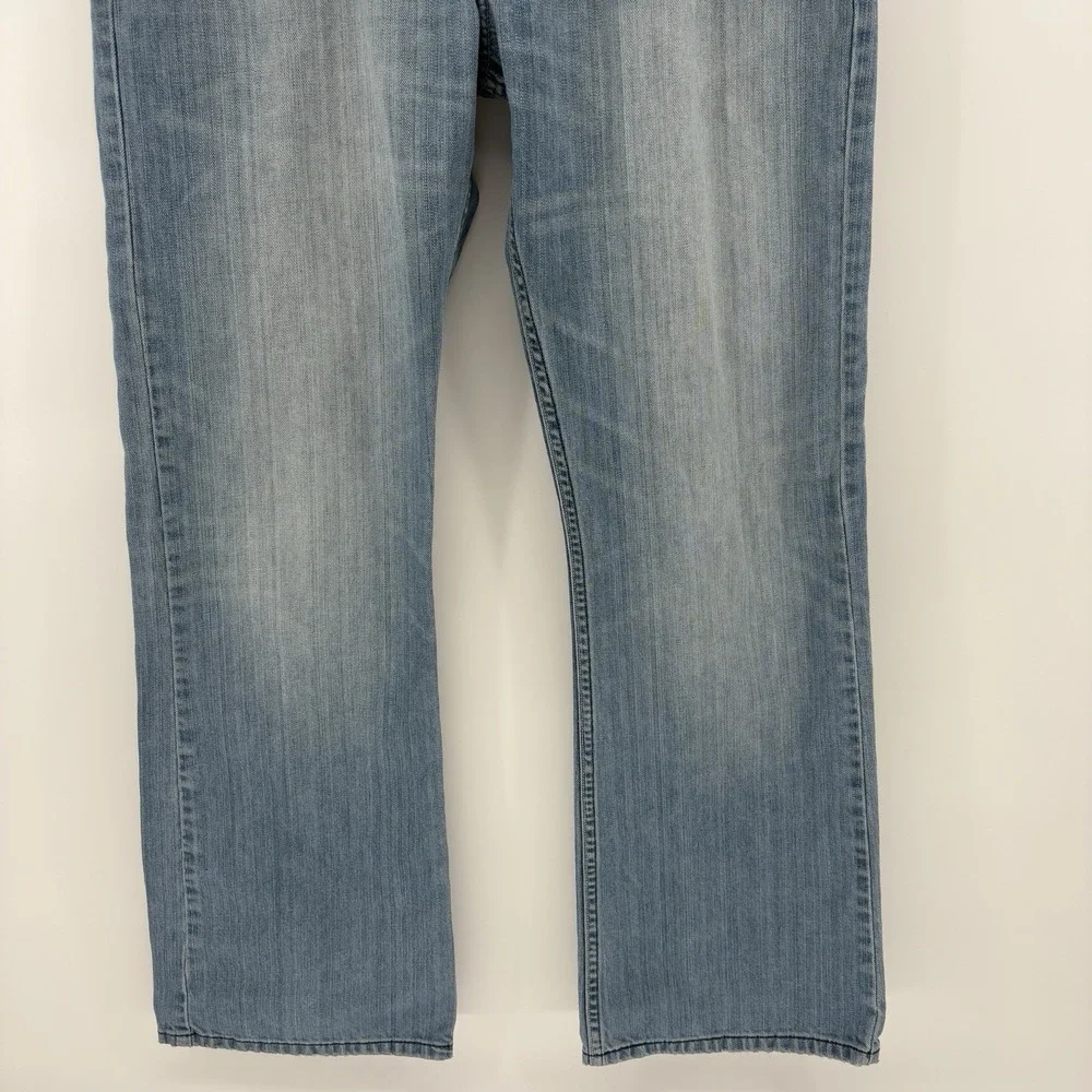 Levi's 527 Low Bootcut Jeans Men 36x32 Light Wash Denim Cotton Blend Y2K